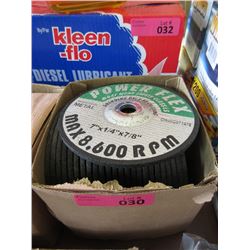 Case of 25 New Metal Grinding Wheels