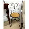 Image 1 : Metal Ice Cream Parlour Chair with Wood Seat