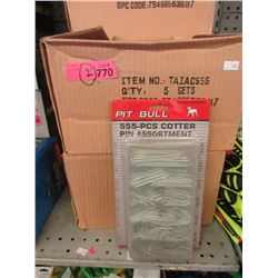 2 Cases of 5 New 555 Piece Cotter Pin Sets