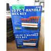 Image 1 : 2 New 10 Piece T-Handle Hex Key Sets