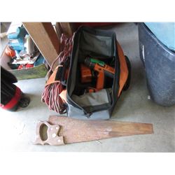 Ridgid Cordless Drill, Hand Saw & Extension Cord