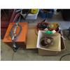 Image 1 : Industrial Heater & Box of Assorted Goods