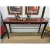 Image 1 : Wood Console / Hall Table with Drawer