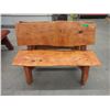 Image 1 : 3.5  Foot Long Hand Crafted Solid Wood Bench