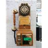 Image 1 : Coin Operated Oak Wall Phone