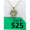 Image 1 : Gold Plated Sterling Silver Heart Necklace