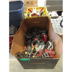 Box of Assorted Clamps & Guides