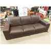 Image 1 : Brown Bonded Leather Sofa