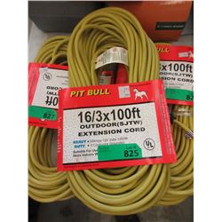 New 100 Foot Outdoor Extension Cord