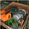 Image 2 : BOX LOT OF ASSORTED SHOP SUPPLIES HEDGE TRIMMER ETC