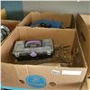 Image 1 : 3 BOXES OF SHOP SUPPLIES LEVELS, FILES, HAMMERS, ETC