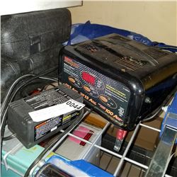 MOTOMASTER ELIMINATOR BATTERY CHARGER AND BATTERY CHARGER
