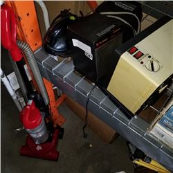 3 HEATERS, SCORPION HANDLED VACUUM, AND DIRT DEVIL VACUUM