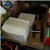 Image 3 : 3 BOXES OF CAKE STANDS, LAZY SUSANS, AND RIBBON