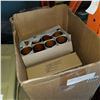 Image 1 : 2 BOXES OF RUBBER BANDS AND AMBER VIGIL GLASSES