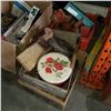 Image 1 : 2 WOOD CRATES OF RASPS AND SAW BLADES W/ ROSE TIN