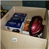 Image 1 : BOX OF RC DRONES GOLF HEAD COVERS AND ESTATE GOODS