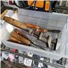 Image 1 : TOTE OF VINTAGE CHISELS VICE WRENCH