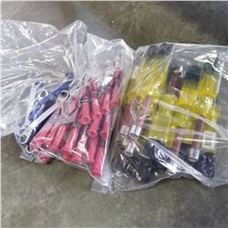 LOT OF NUT DRIVERS, BOXED RATCHET WRENCHES, AND SMALL FLAT-HEAD SCREW DRIVERS