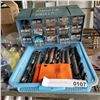 Image 1 : TRAY OF MACHINIST DRILL BITS AND ORGANIZER W/ DRILL BITS