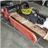 Image 1 : LOT OF 2 CHAINSAWS RYOBI AND CRAFTSMEN AND EXTRA BLADE
