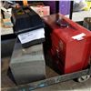 Image 1 : 3 TOOL BOXES - RED, GREY, AND BLACK
