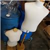 Image 2 : 2 MANNEQUIN TORSOS ON STAND AND UNDERWEAR DISPLAY STAND