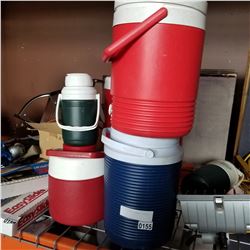 LOT OF DRINK DISPENSER COOLERS