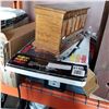 Image 1 : HONEYWELL SAFE OPEN - NO KEY, SALTON 2-BURNER ELEMENT, JEWELLERY BOX, AND LIGHT BULBS