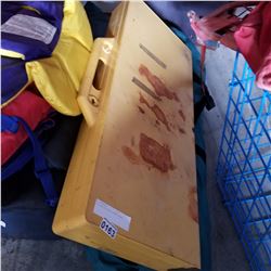 YELLOW FOLDING PICNIC TABLE