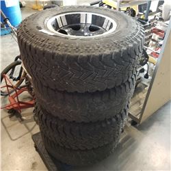 SET OF 4 GOODYEAR WRANGLER 31 x 10-1/2 R15 LT TIRES