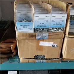 2 CASES OF 12 x 2 PAN SOCKET SMS SCREWS
