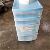 Image 3 : 4 DRAWER ROLLING BLUE ORGANIZER