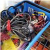 Image 2 : BLUE BASKET OF BUNGEE CORDS AND RATCHET STRAPS