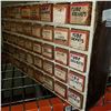 Image 1 : LARGE WOODEN ORGANIZER W/ RADIO REPAIR HARDWARE
