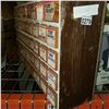 Image 2 : LARGE WOODEN ORGANIZER W/ RADIO REPAIR HARDWARE