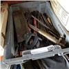 Image 1 : TRAY OF FILES, BOLT CUTTERS, AND OTHER TOOLS