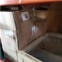 2 BOXES OF SOAP DISHES AND BOX OF SCOURING PADS