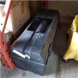 BLACK TOOL BOX W/ CONTENTS