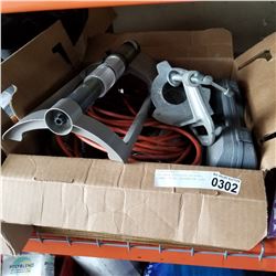 BOX SHOP SUPPLIES GRINDER, CLAMP, VICE, EXTENTION CORD