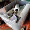 Image 2 : CLEAR TOTE W/ PAINTING SUPPLIES