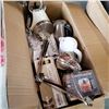 Image 3 : BOX LOT OF OTT LIGHTS, KITCHEN APPLIANCES, AND HOUSEWARES AND ESTATE ITEMS