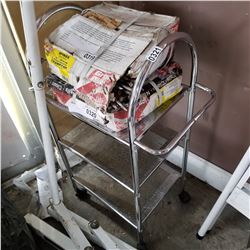 METAL ROLLING 3 TIER CART
