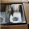 Image 2 : NEW STAINLESS UNDER MOUNT DOUBLE BOWL SINK 29 1/2 X 17 3/8 X 8 1/4 INCH