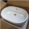 Image 1 : NEW NEPTUNE CERAMIC COUNTERTOP OVAL SINK 21 5/8 X 15 X 6 INCH