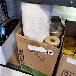 BOX OF NEW PAPER ROLLS