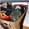 Image 2 : BOX OF TOOLS, PLANER, AND LIGHTS
