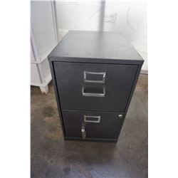 2 DRAWER METAL FILING CABINET
