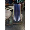 Image 3 : FOLDING WOOD PATIO TABLE AND 2 FOLDING PATIO CHAIRS