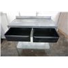 Image 2 : METAL SHOP TABLE W/ DRAWERS